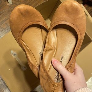 Lucky brand leather flats